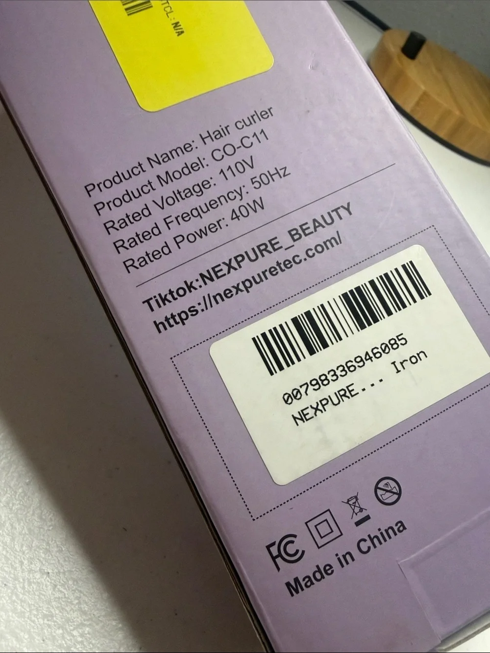 NexPore Purple Ceramic Waver - Women Hair Styling Iron